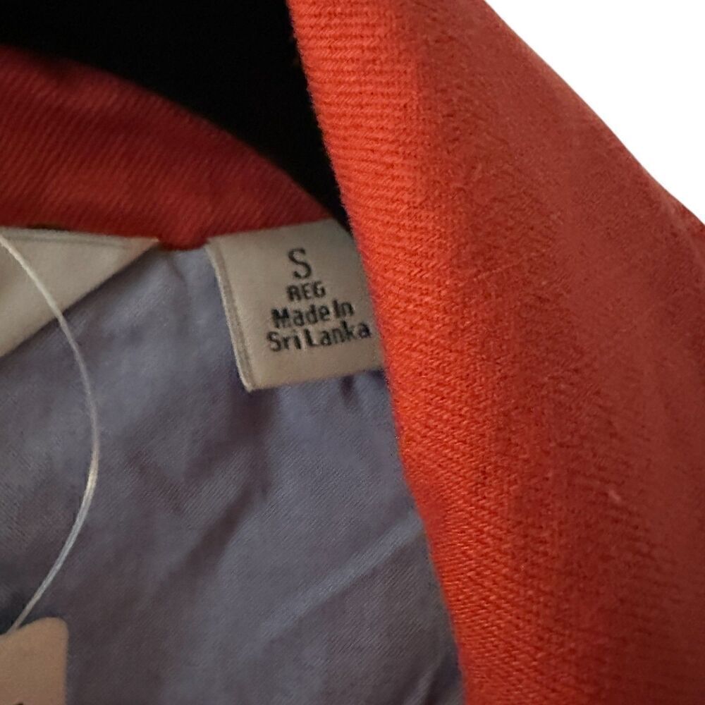 L.L. Bean Sea Rose Bridgton Twill 3 Button Cotton Stretchy Blazer Size S NWT - Picture 3 of 9